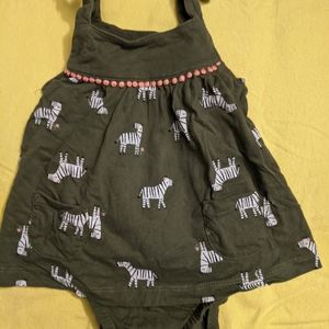 Carter's baby girl zebra sunsuit